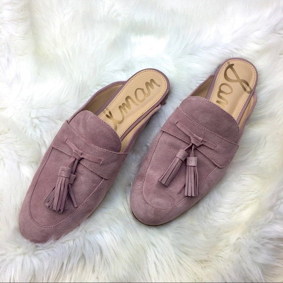 Sam Edelman Shoes - Sam Edelman | Paris Pink Tassel Slip-on Mules 9.5
